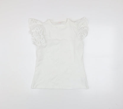 Womens UK Size 10 Savida White Basic T-Shirt