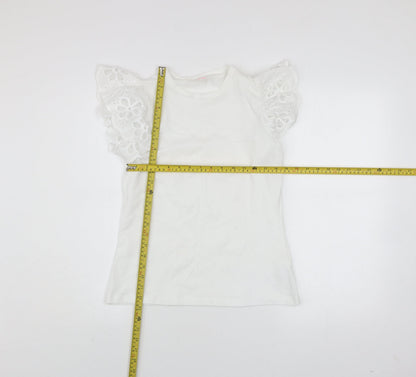 Womens UK Size 10 Savida White Basic T-Shirt