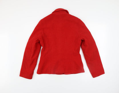 Womens UK Size 10 Bay Trading Company Red Basic Jacket