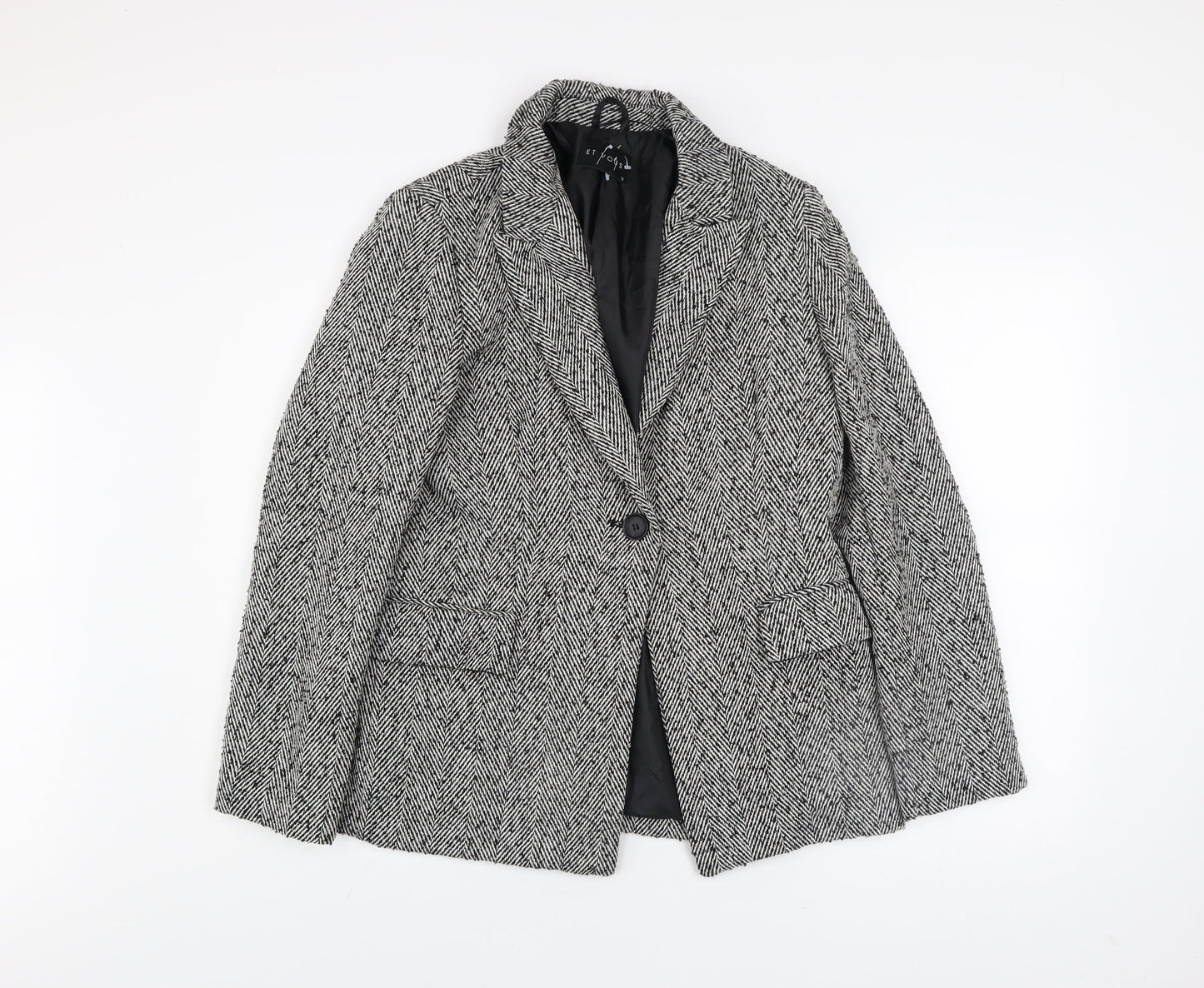 Womens UK Size 12 Et Vous Grey Blazer