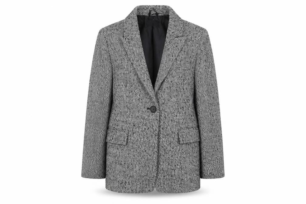 Womens UK Size 12 Et Vous Grey Blazer
