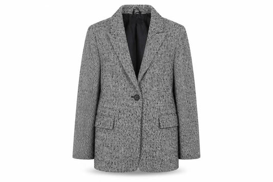 Womens UK Size 12 Et Vous Grey Blazer