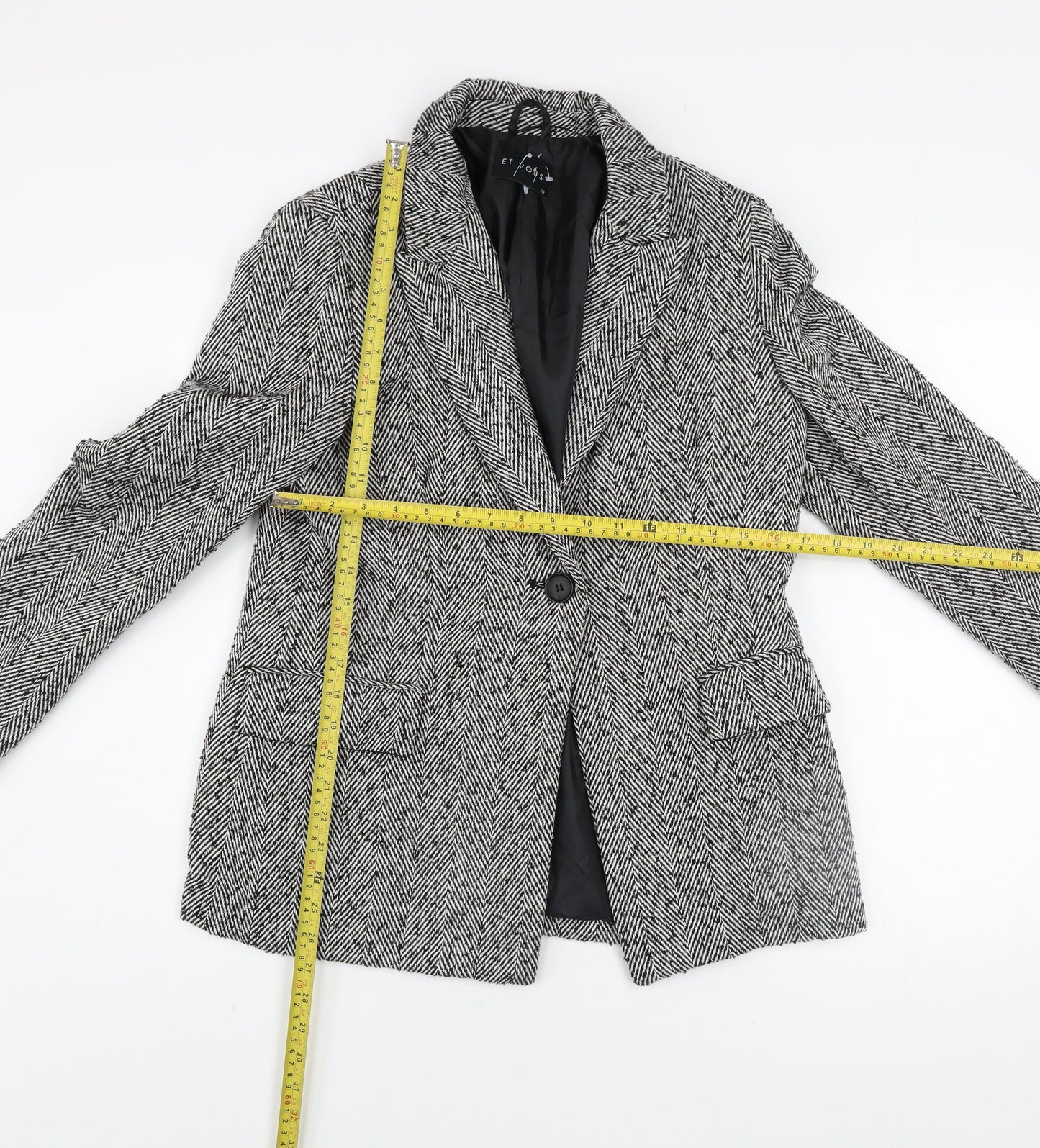 Womens UK Size 12 Et Vous Grey Blazer