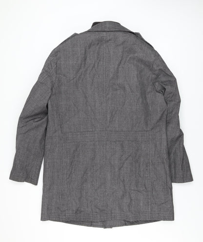 Mens UK Size M Rocha John Rocha Grey Overcoat