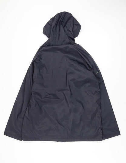 Womens UK Size 14 Les Trois Mats Blue Rain Coat