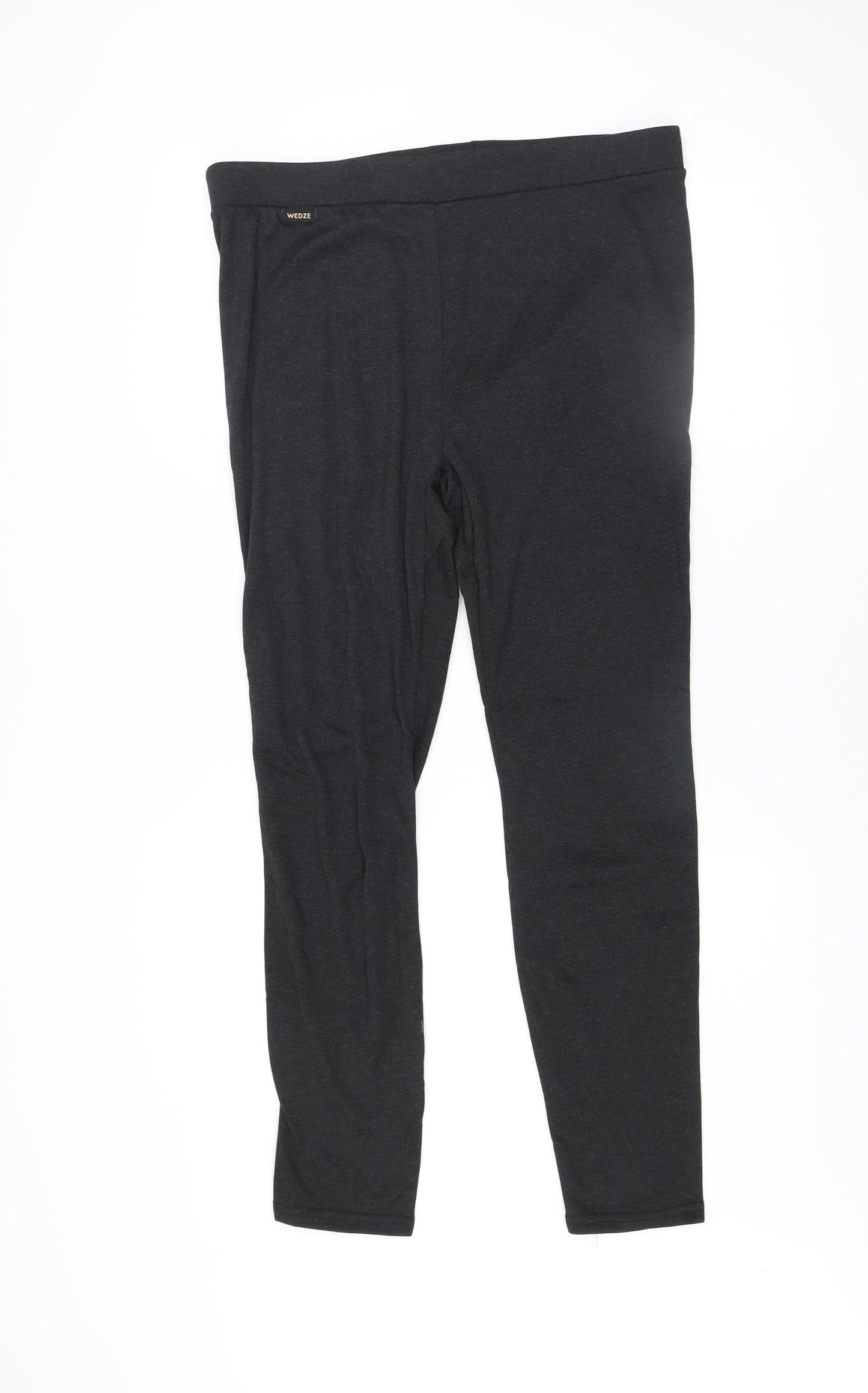 Womens UK Size 2XL Wedze Regular Fit Leggings Black Leggings