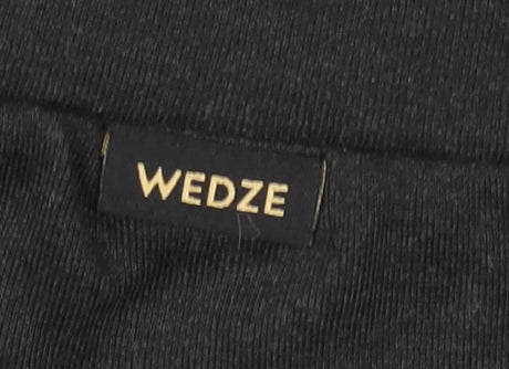 Womens UK Size 2XL Wedze Regular Fit Leggings Black Leggings
