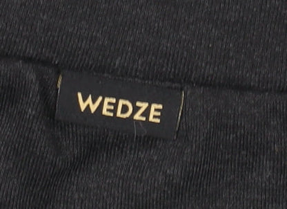 Womens UK Size 2XL Wedze Regular Fit Leggings Black Leggings
