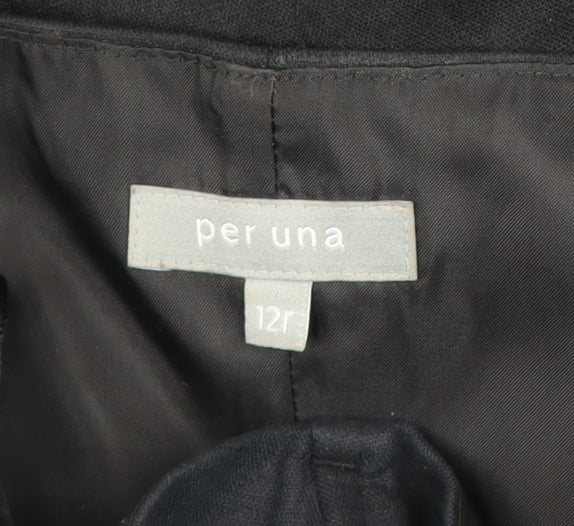 Marks and Spencer Per Una Women's Black Strapless Fit & Flare Dress Size 12