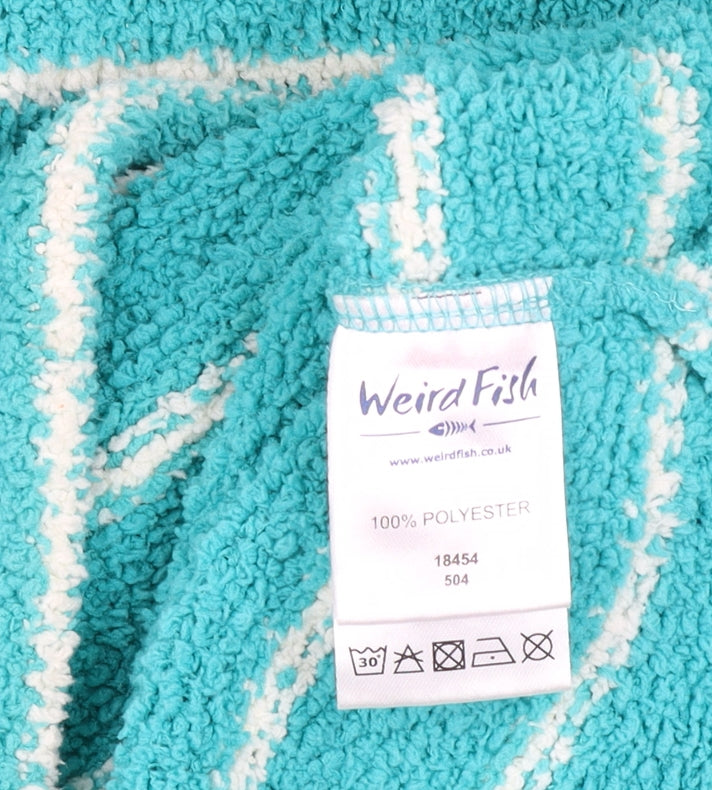 Womens UK Size 12 Weird Fish Blue Pullover Sweatshirt