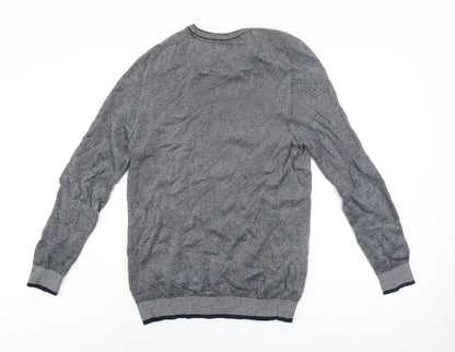 Diesel Men’s Blue Cotton Knit Crew Neck Jumper Size L