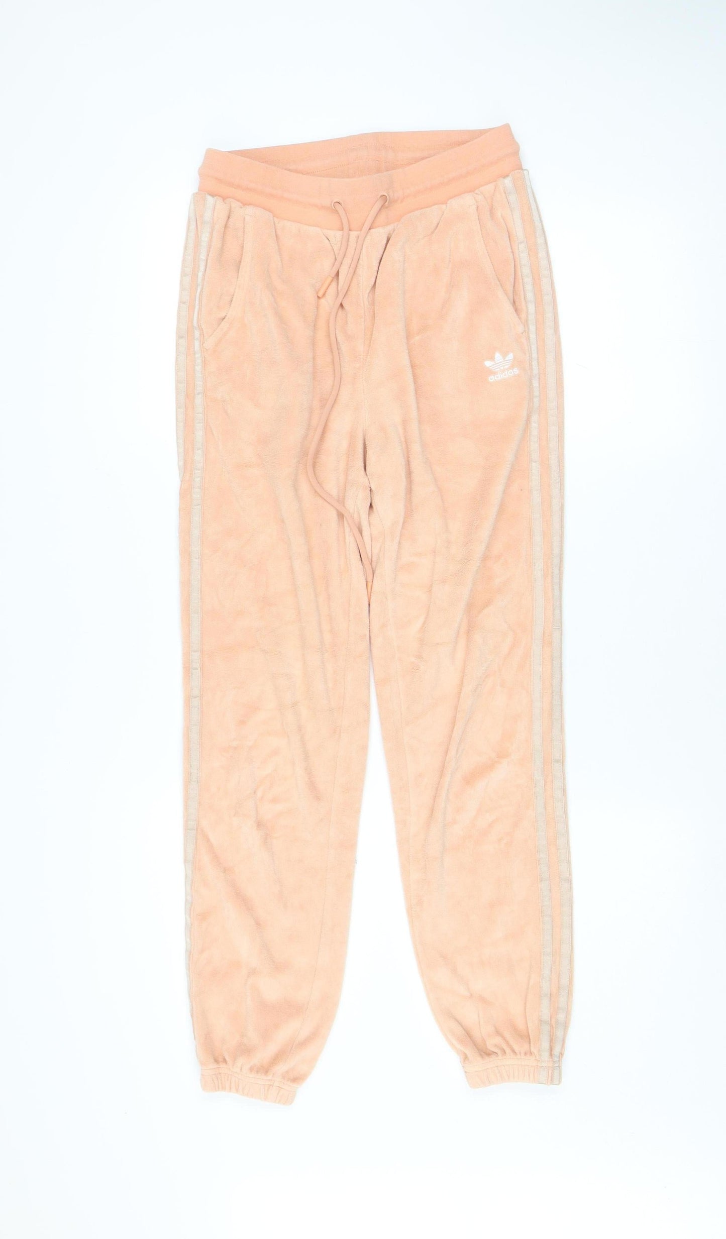 Womens UK Size 8 adidas Regular Fit Jogger Peach Trousers