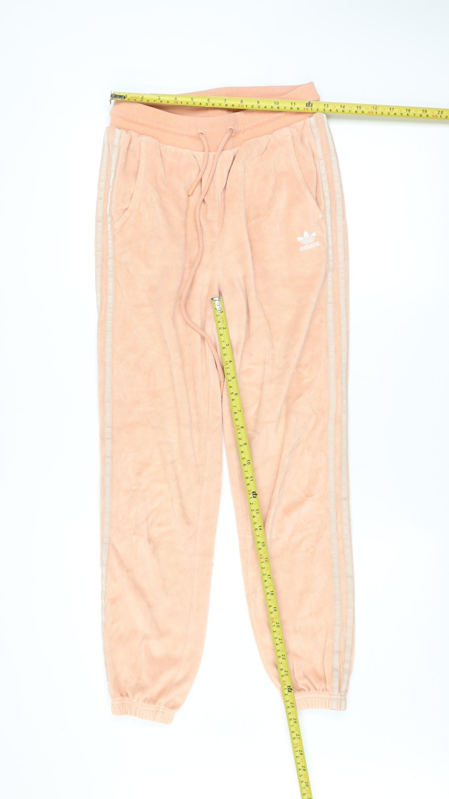 Womens UK Size 8 adidas Regular Fit Jogger Peach Trousers