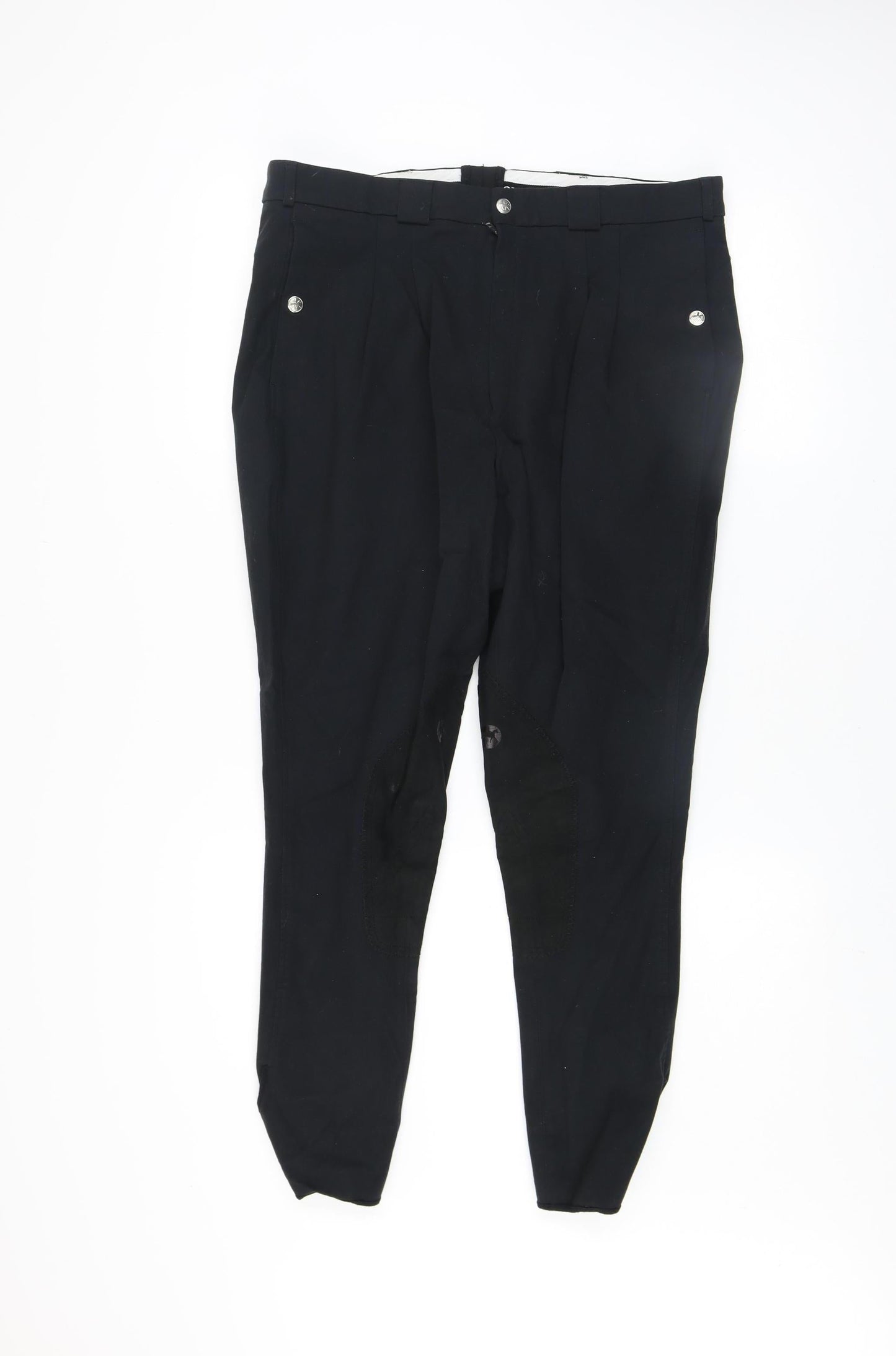 Mens UK Size 38 Pikeur Slim Fit Riding Black Trousers