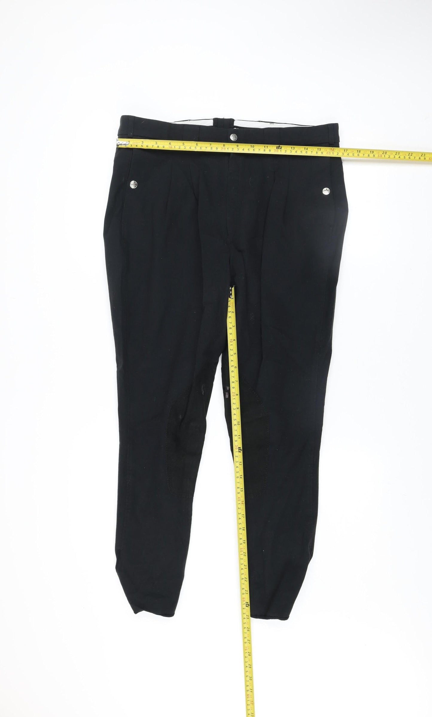 Mens UK Size 38 Pikeur Slim Fit Riding Black Trousers