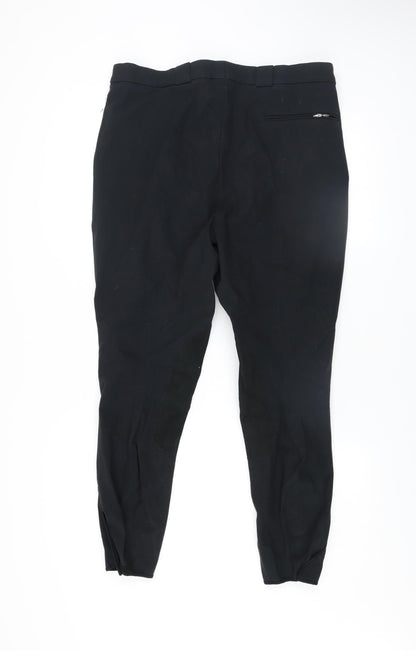 Mens UK Size 38 Pikeur Slim Fit Riding Black Trousers