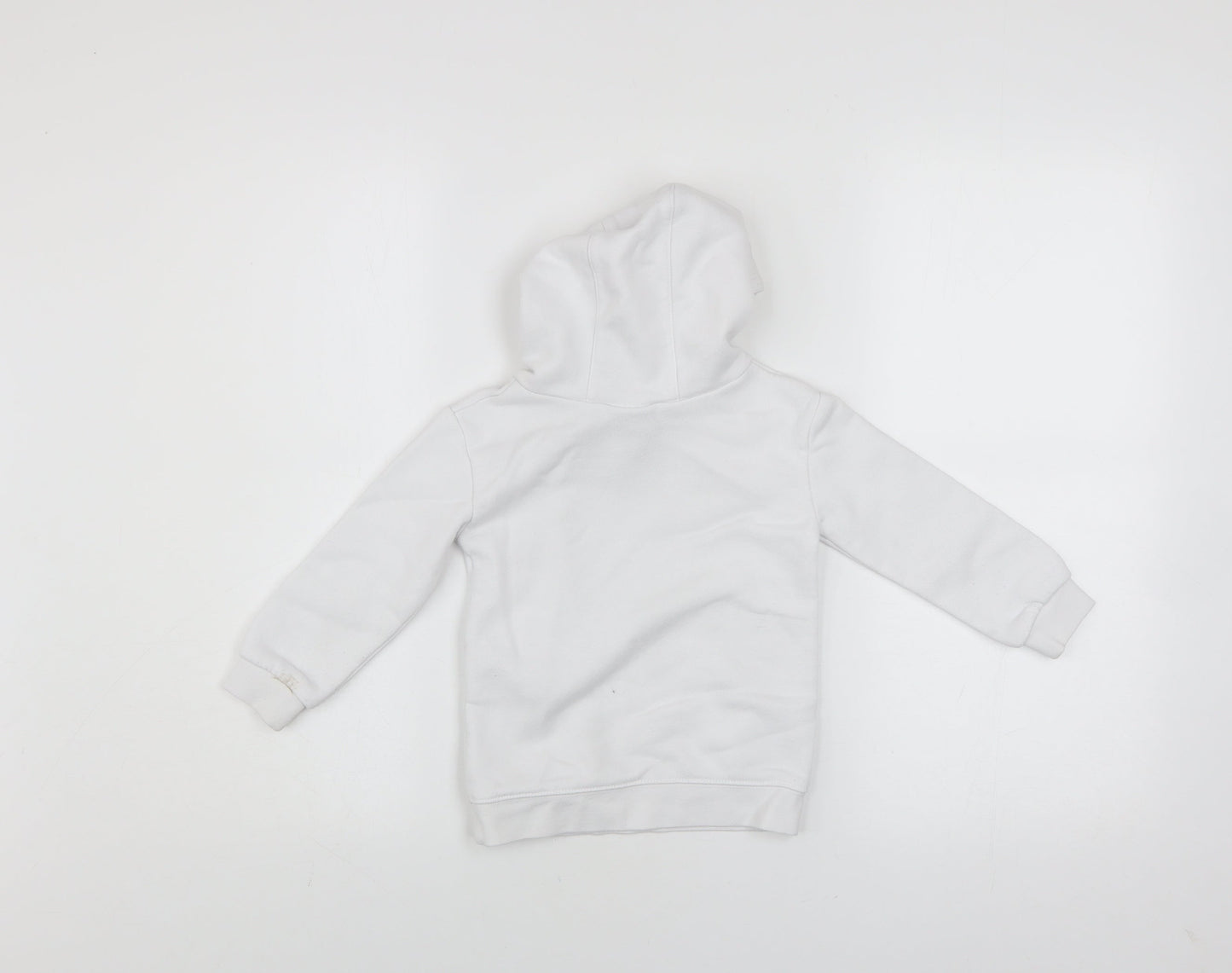 Nike Girls White Pullover Hoodie 2 Years Fleece Logo Hooded Sweatshirt