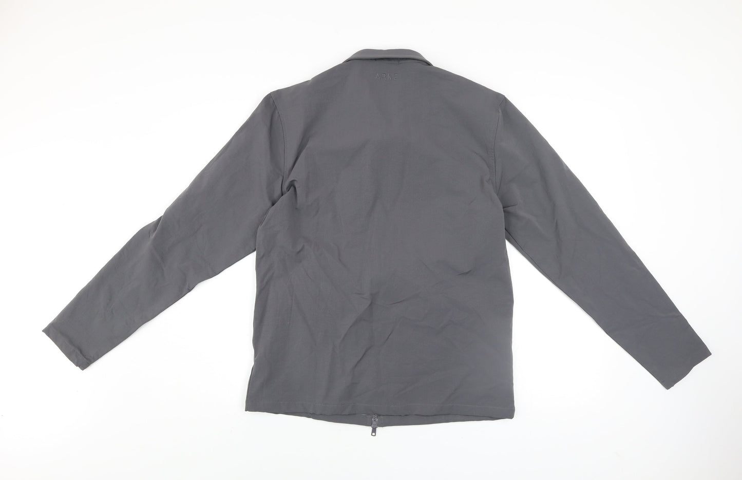 ARNE Men's Grey Softshell Zip Jacket M Regular Fit Full Zip