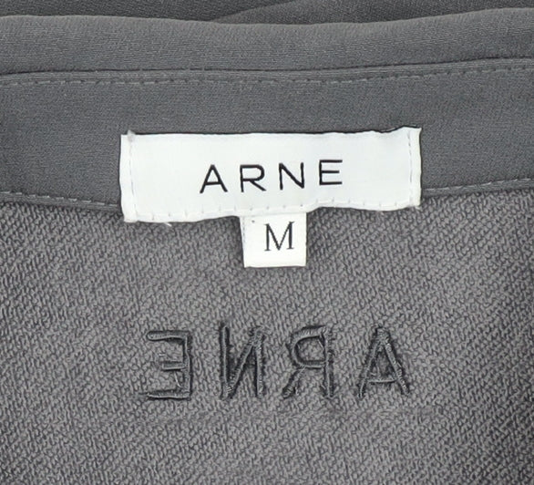 ARNE Men's Grey Softshell Zip Jacket M Regular Fit Full Zip