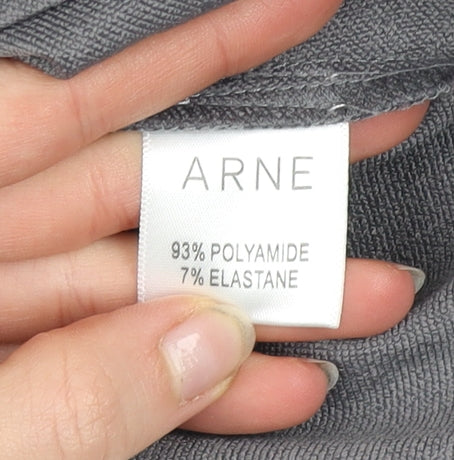 ARNE Men's Grey Softshell Zip Jacket M Regular Fit Full Zip