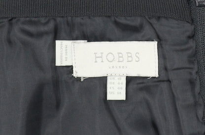 Hobbs Women Red Wool Check Pencil Skirt Size 18 Lined Autumn Winter