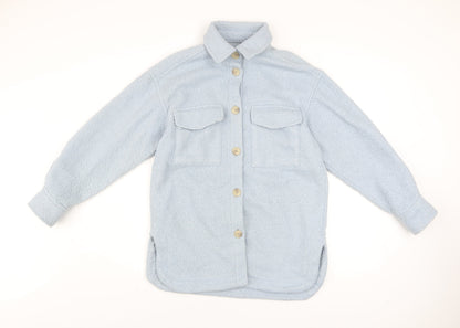 Womens UK Size XS H&M Blue Basic Jacket