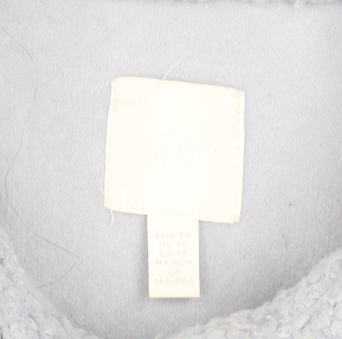 Womens UK Size XS H&M Blue Basic Jacket