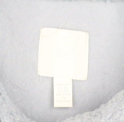 Womens UK Size XS H&M Blue Basic Jacket