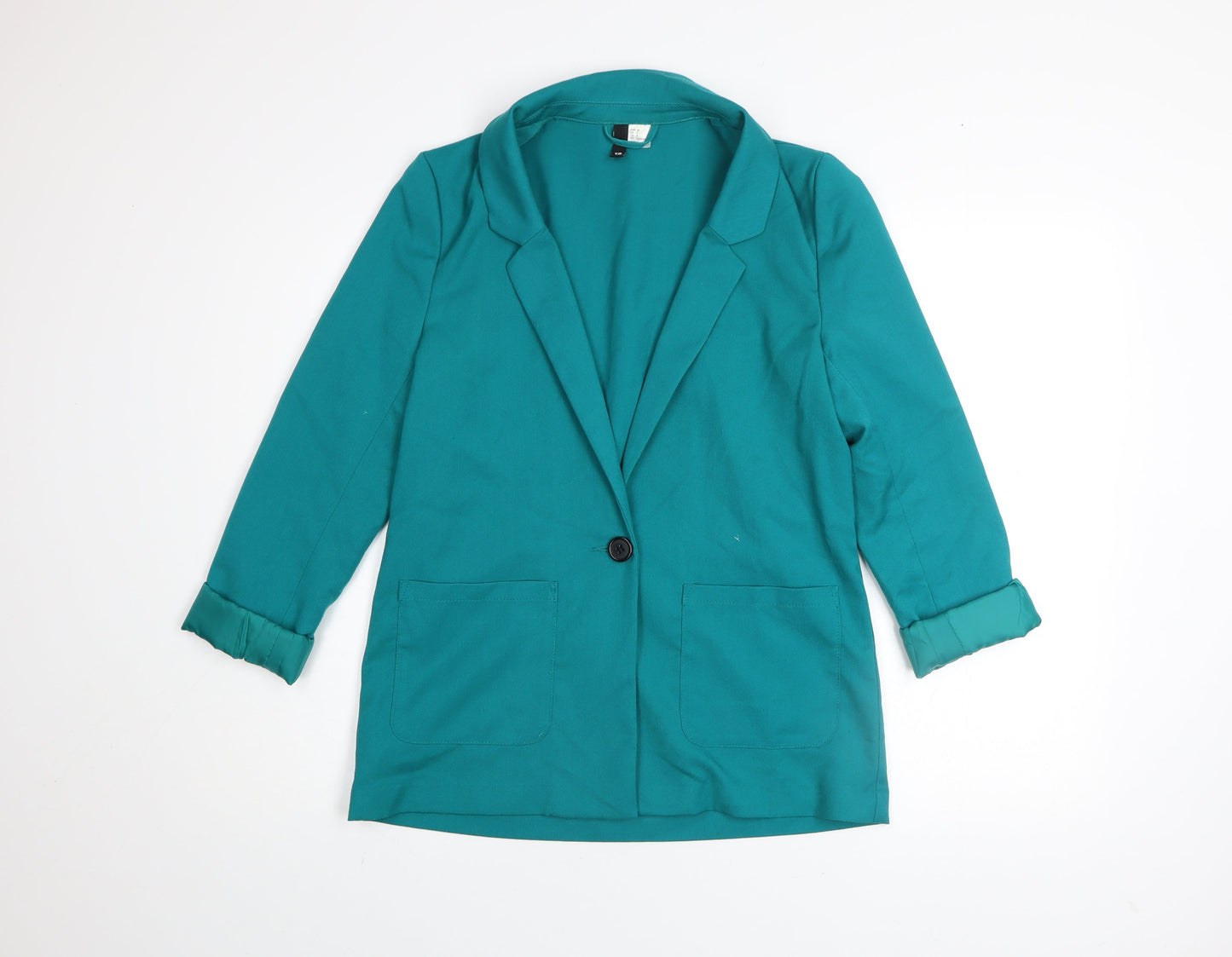 Womens UK Size 10 H&M Green Basic Jacket
