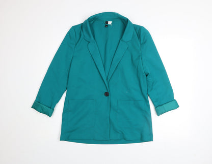Womens UK Size 10 H&M Green Basic Jacket