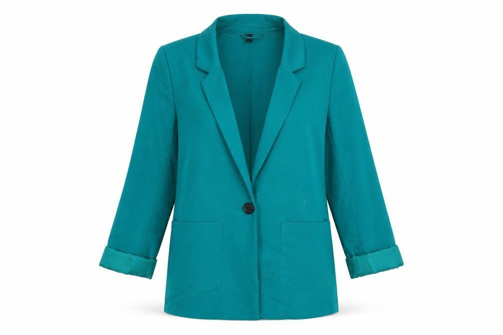 Womens UK Size 10 H&M Green Basic Jacket