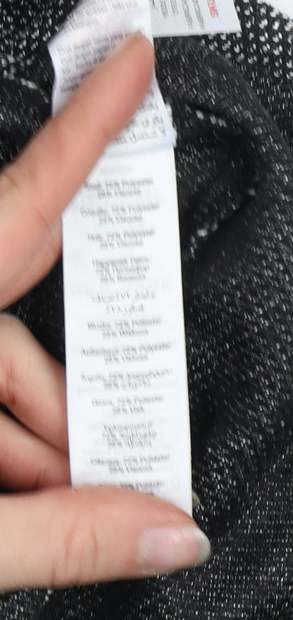 New Look Women's Grey Herringbone Blazer Jacket Size 8