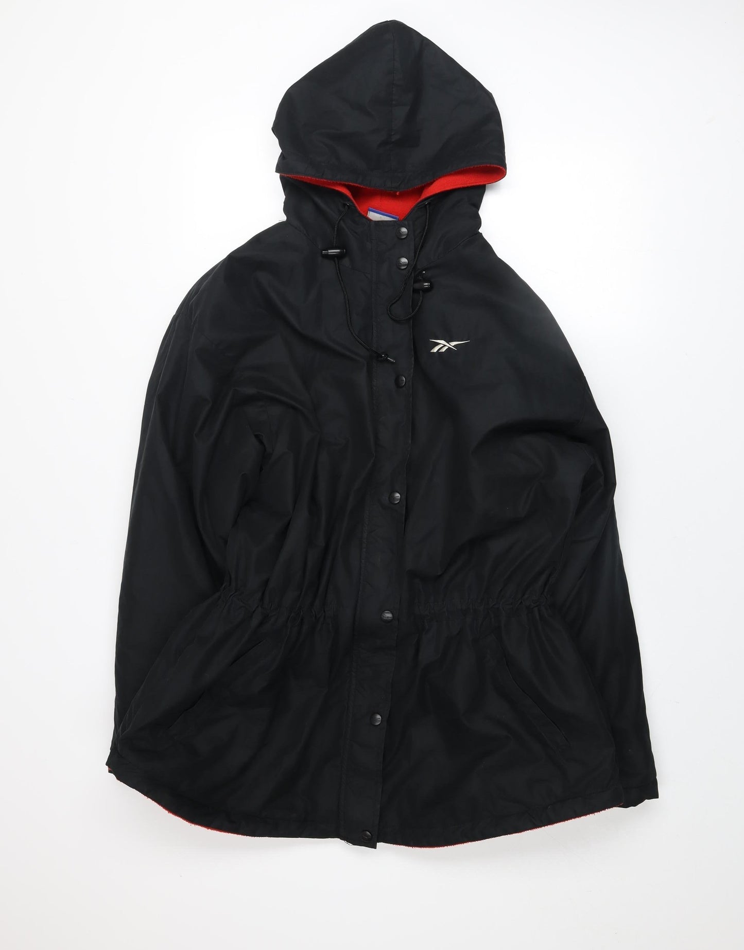 Womens UK Size XL Reebok Black Anorak Coat