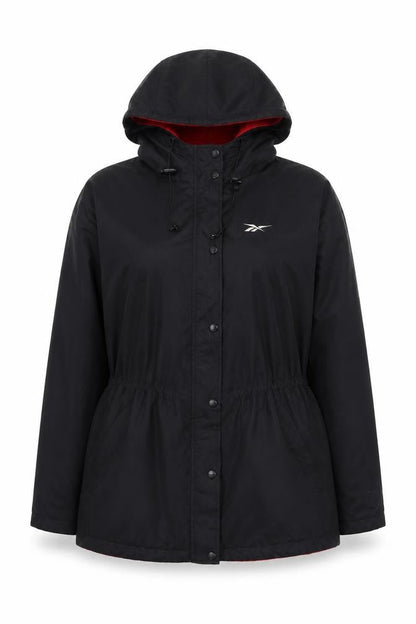 Womens UK Size XL Reebok Black Anorak Coat