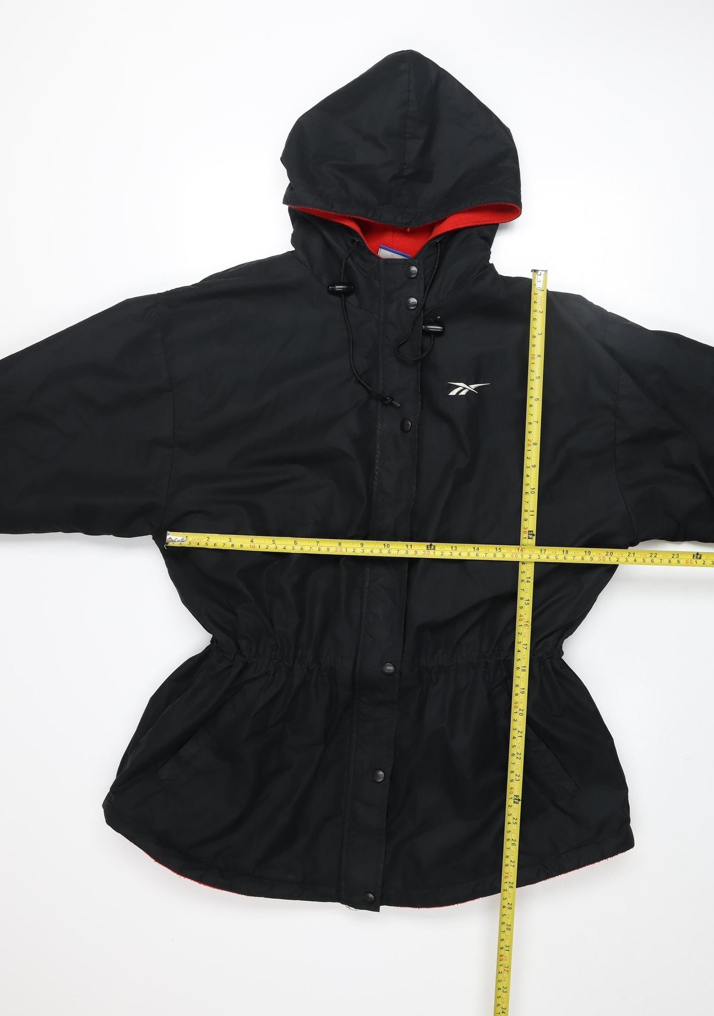 Womens UK Size XL Reebok Black Anorak Coat
