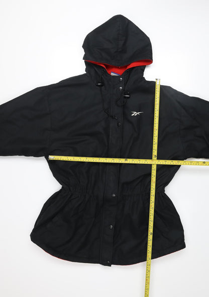 Womens UK Size XL Reebok Black Anorak Coat
