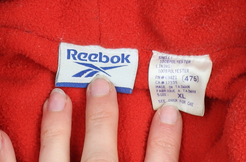 Womens UK Size XL Reebok Black Anorak Coat