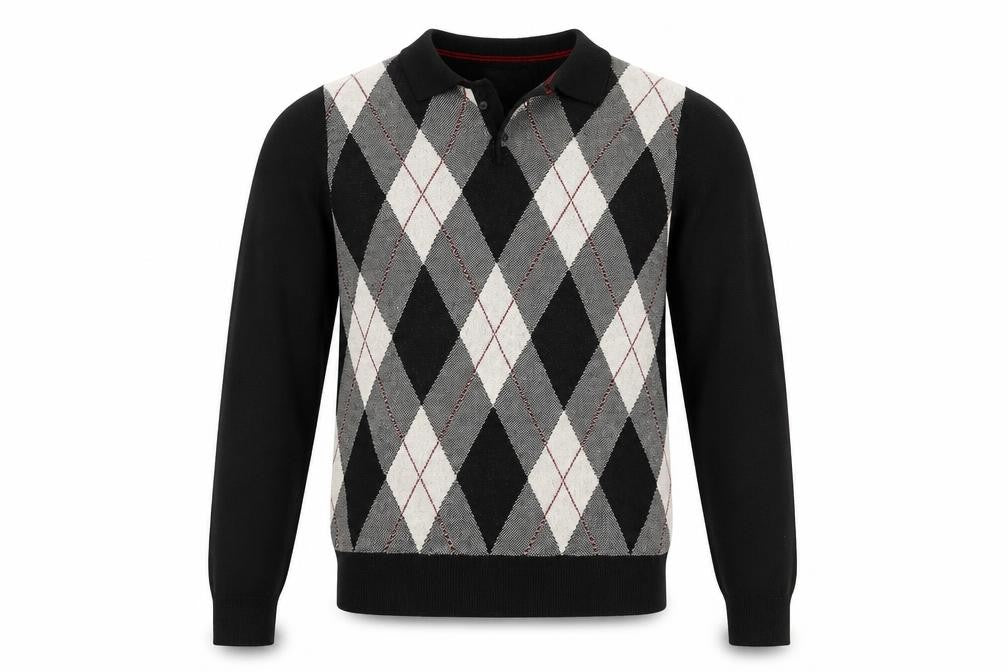 Mens UK Size S 2nd Chapter Black Henley Jumper