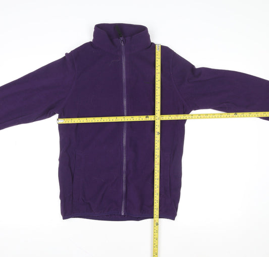 Womens UK Size 10 Freedom Trail Purple Full Zip Sweatshirt