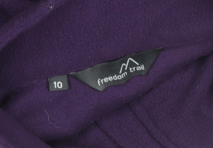 Womens UK Size 10 Freedom Trail Purple Full Zip Sweatshirt