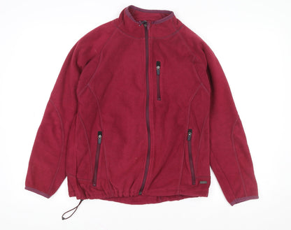Womens UK Size M Human Nature Red Fleece Jacket