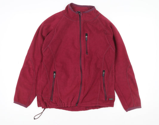 Womens UK Size M Human Nature Red Fleece Jacket