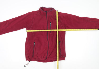 Womens UK Size M Human Nature Red Fleece Jacket