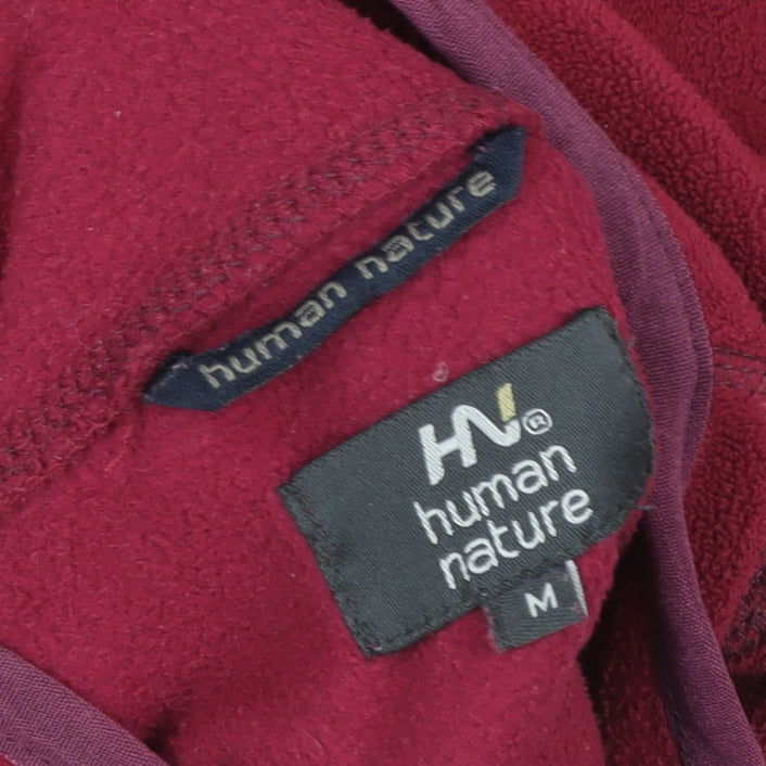 Womens UK Size M Human Nature Red Fleece Jacket