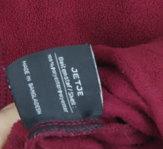 Womens UK Size M Human Nature Red Fleece Jacket