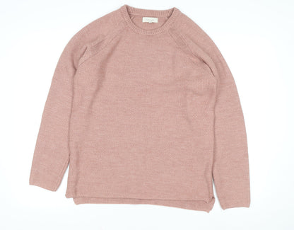 Womens UK Size M River Island Pink Pullover Jumper