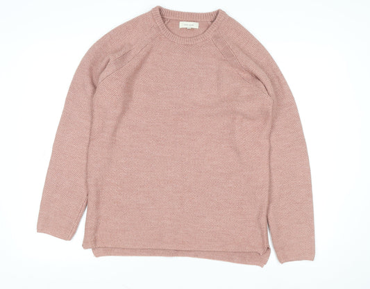 Womens UK Size M River Island Pink Pullover Jumper
