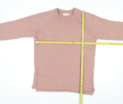Womens UK Size M River Island Pink Pullover Jumper