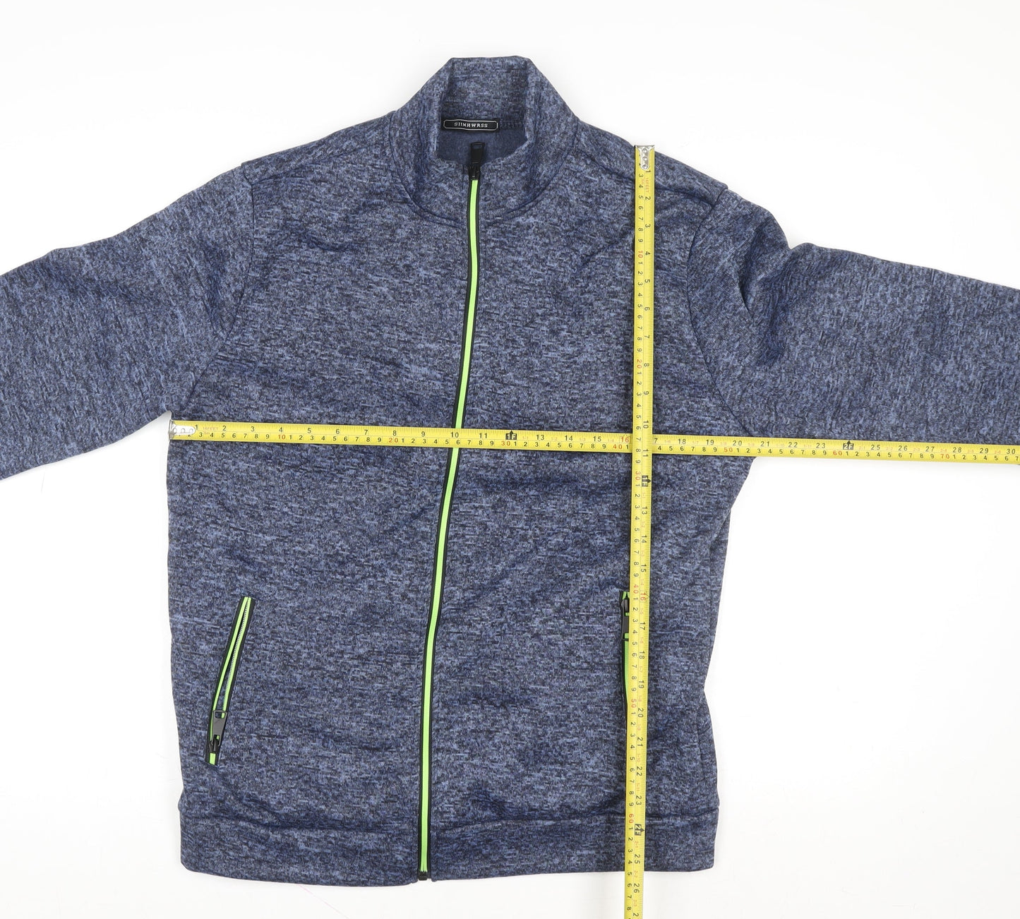 Mens UK Size S Slimwares Blue Basic Jacket