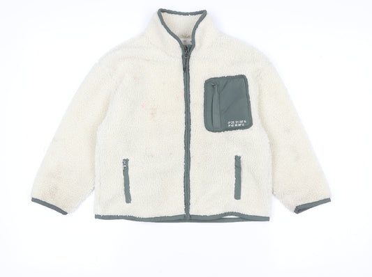 Boys UK Size 6-7 Years Zara Ivory Basic Jacket